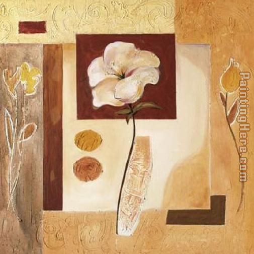 Rustic Flower Collage II painting - Alfred Gockel Rustic Flower Collage II art painting